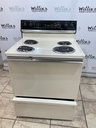 Hotpoint Used Electric Stove 220volts (40/50 AMP) 30inches {no cord} (Bisque/Black)