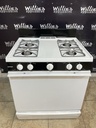 Hotpoint Used Natural Gas Stove 30inches (White/Black) 