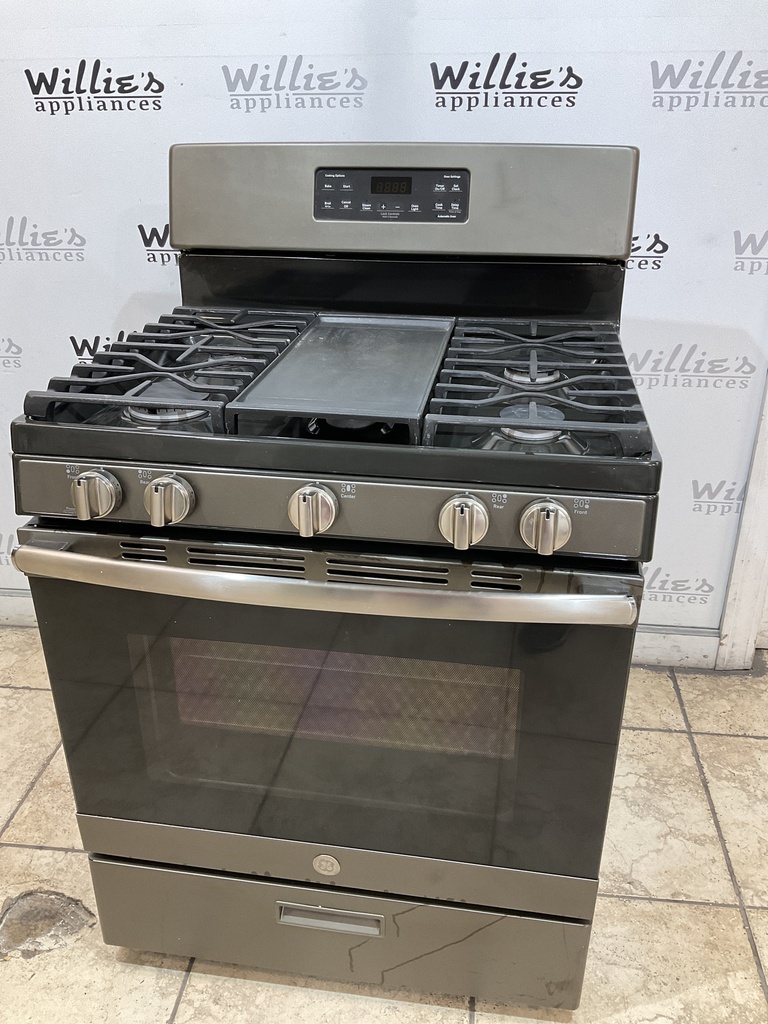 Ge Used Natural Gas Stove 30inches (Stainless Steel) 