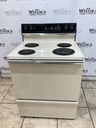 Hotpoint Used Electric Stove 220volts (40/50 AMP) 30inches {no cord} (Bisque/Black) 