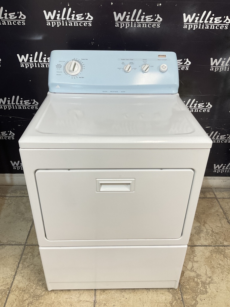 Kenmore Used Electric Dryer 220volts (30 AMP) 27inches {4 prong} (White)