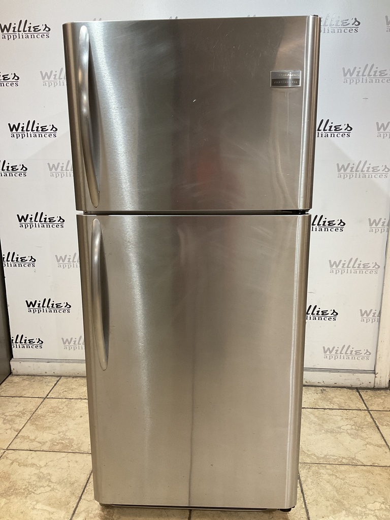 Frigidaire Used Refrigerator Top and Bottom 30x68 1/2” 