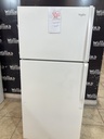 Whirlpool Used Refrigerator Top and Bottom 28x62 1/2” (White) 