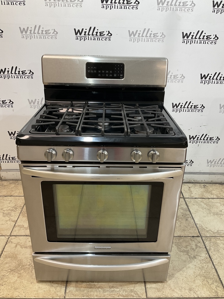 KitchenAid Used Natural Gas Stove 30inches (Stainless Steel) 