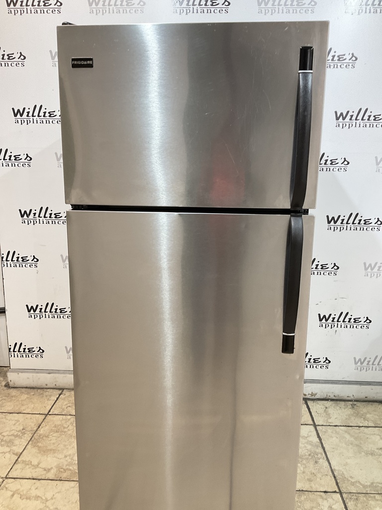 Frigidaire Used Refrigerator Top and Bottom 28x64 1/2” (Stainless Steel) 