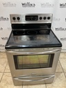 Frigidaire Used Electric Stove 220volts(40/50 AMP) 30inches {4 prong} (Stainless steel) 