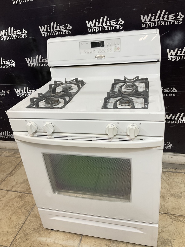 Whirlpool Used Natural Gas Stove 30inches (White)