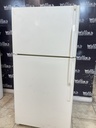Ge Used Refrigerator Top and Bottom 33x67 1/2” (Bisque) 