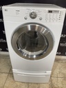 Lg Used Electric Dryer 220volts (30 AMP) 27inches {no cord} (White) 