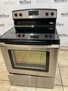 Amana Used Electric Stove 220volts (40/50 AMP) 30inches {4 prong} (Stainless Steel) 