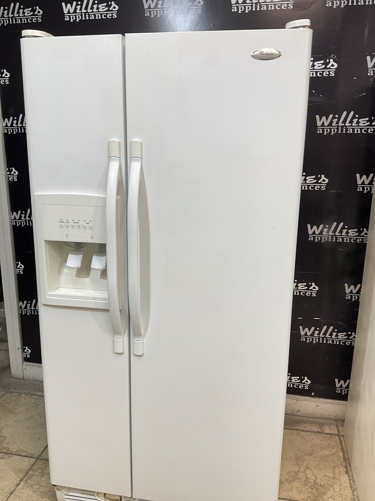 Whirlpool Used Refrigerator Side by Side 33x66 (White) 