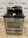 Ge Used Electric Stove 220volts (40/50 AMP) 30inches {4 prong} (Stainless Steel) 