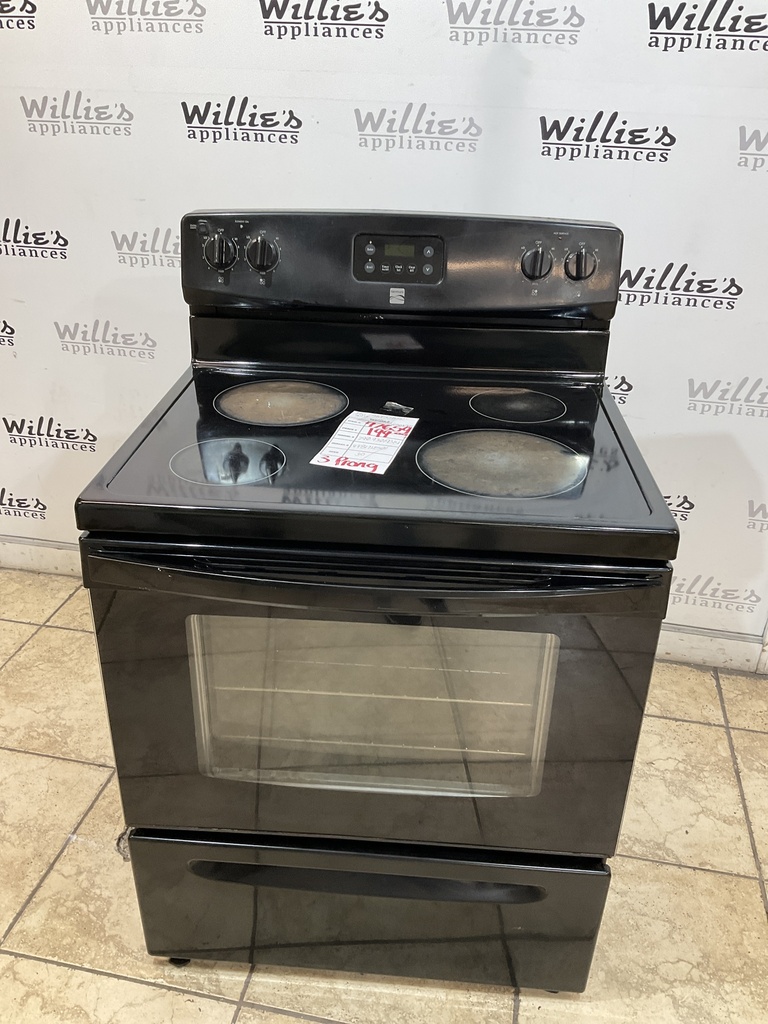 Kenmore Used Electric Stove 220volts (40/50 AMP) 30inches {3 prong} (Black) 