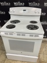 Ge Used Electric Stove 220volts (40/50 AMP) 30inches {3 prong} (White) 
