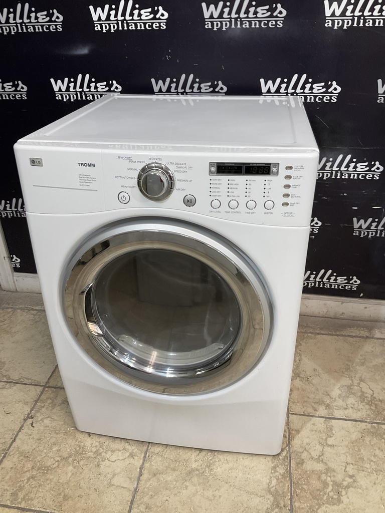 Lg Used Electric Dryer 220volts (30 AMP) 27inches {3 prong} (White) 