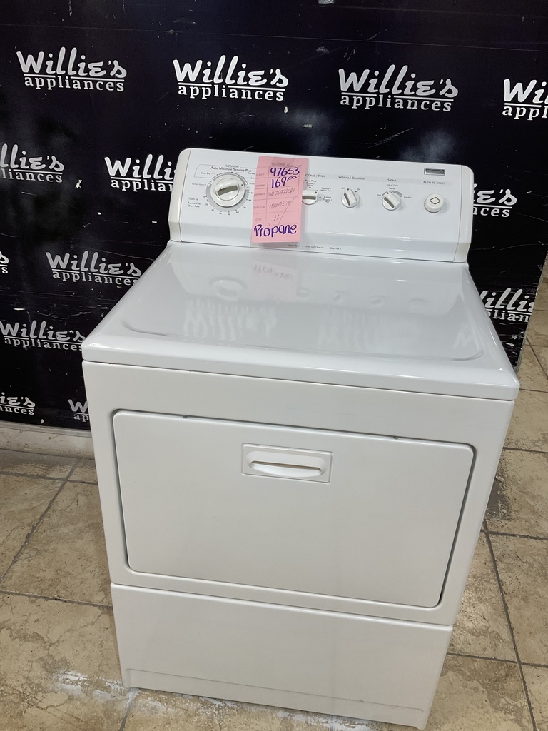 Kenmore Used Gas Propane Dryer 27inches (White) 