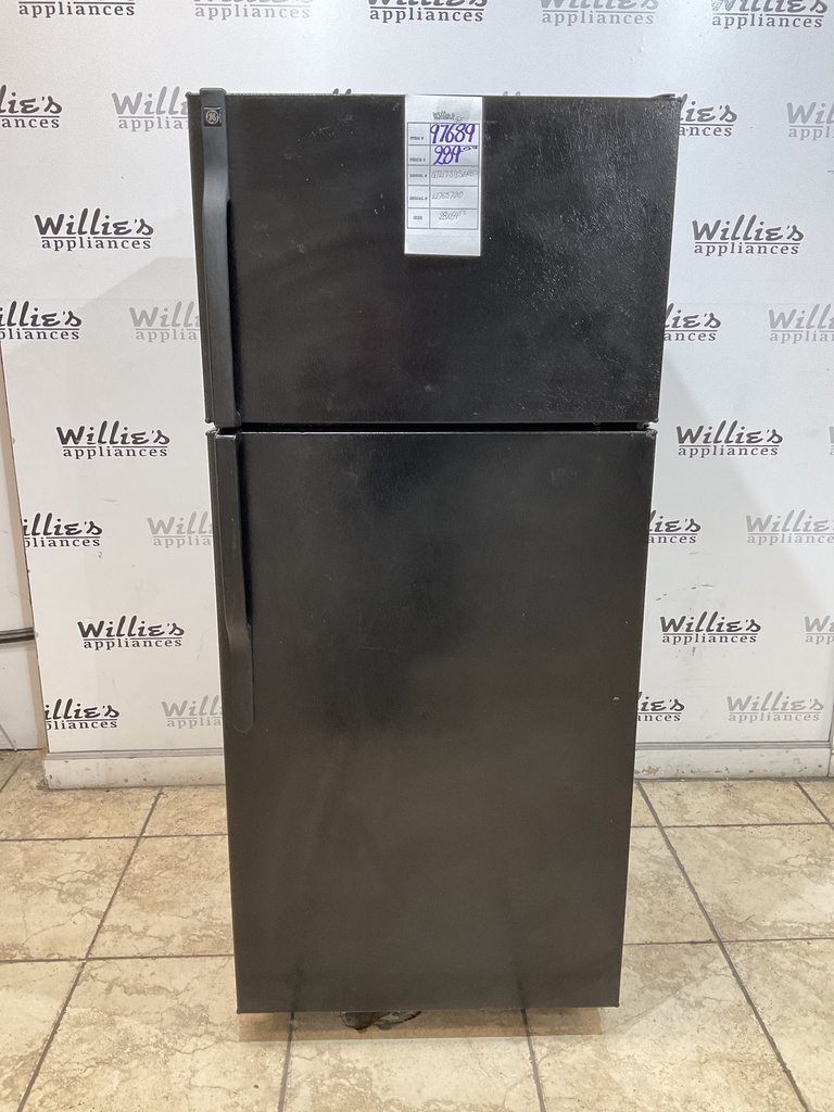 Ge Used Refrigerator Top and Bottom 28x64 1/2” (Black) 