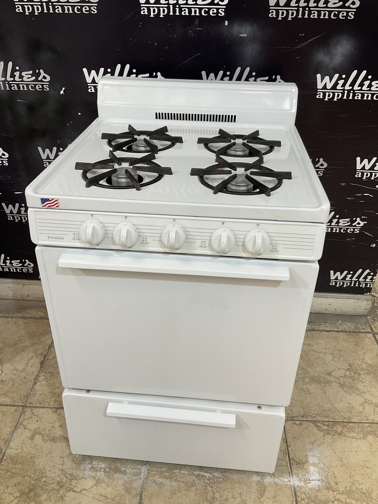 Premier Used Natural Gas Stove 24inches(White) 