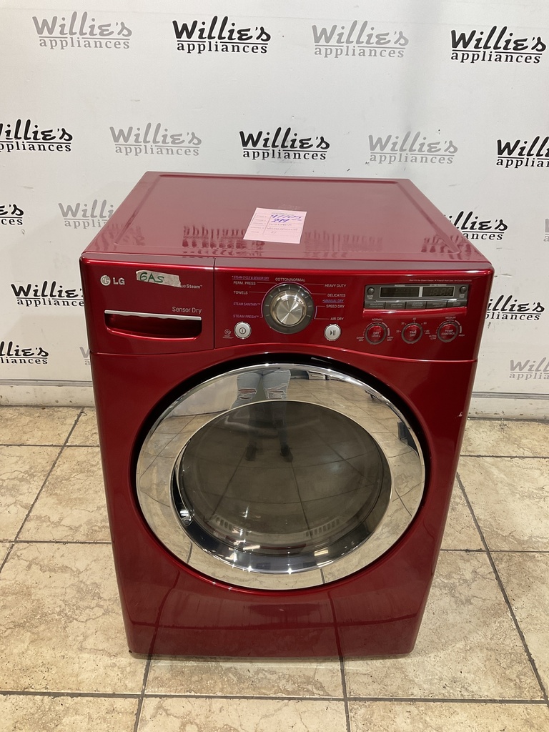 Lg Used Natural Gas Dryer 27inches (Red) 