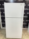Whirlpool Used Refrigerator Top and Bottom 30x65 1/2 (White) 