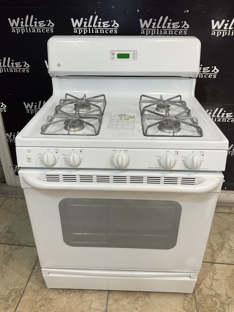 Ge Used Natural Gas Stove 30inches (White) 