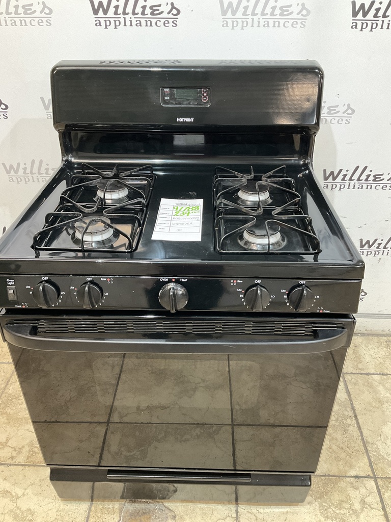 Hotpoint Used Natural Gas Stove 30inches (Black) 
