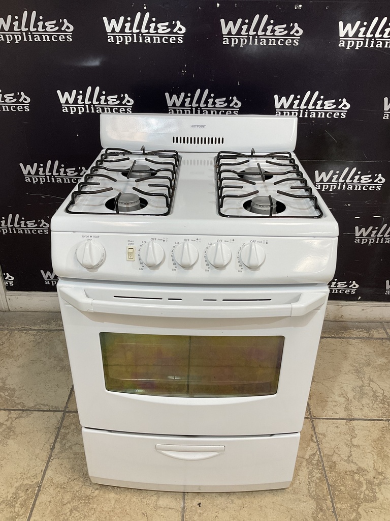 Hotpoint Used Natural Gas Stove 24inches (White) 
