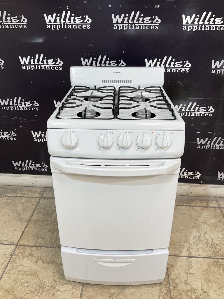 Hotpoint Used Natural Gas Stove 20inches (White) 