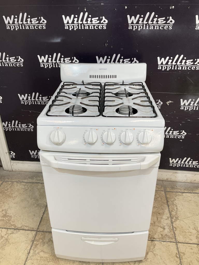 Hotpoint Used Natural Gas Stove 20inches (White) 