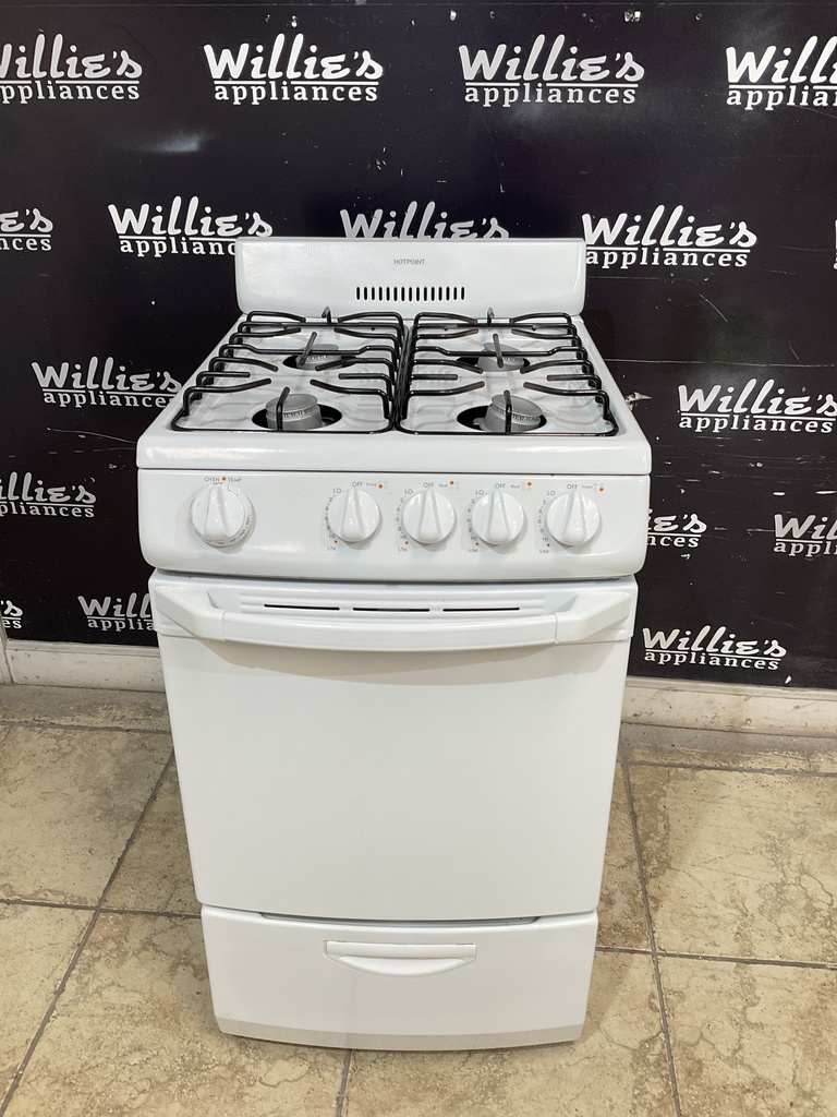 Hotpoint Used Natural Gas Stove 20inches (White) 