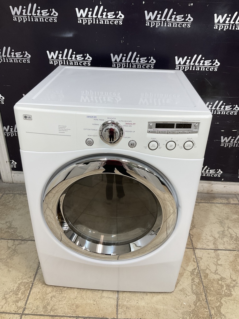 Lg Used Electric Dryer 220volts (30 AMP) 27inches {3 prong} (White) 