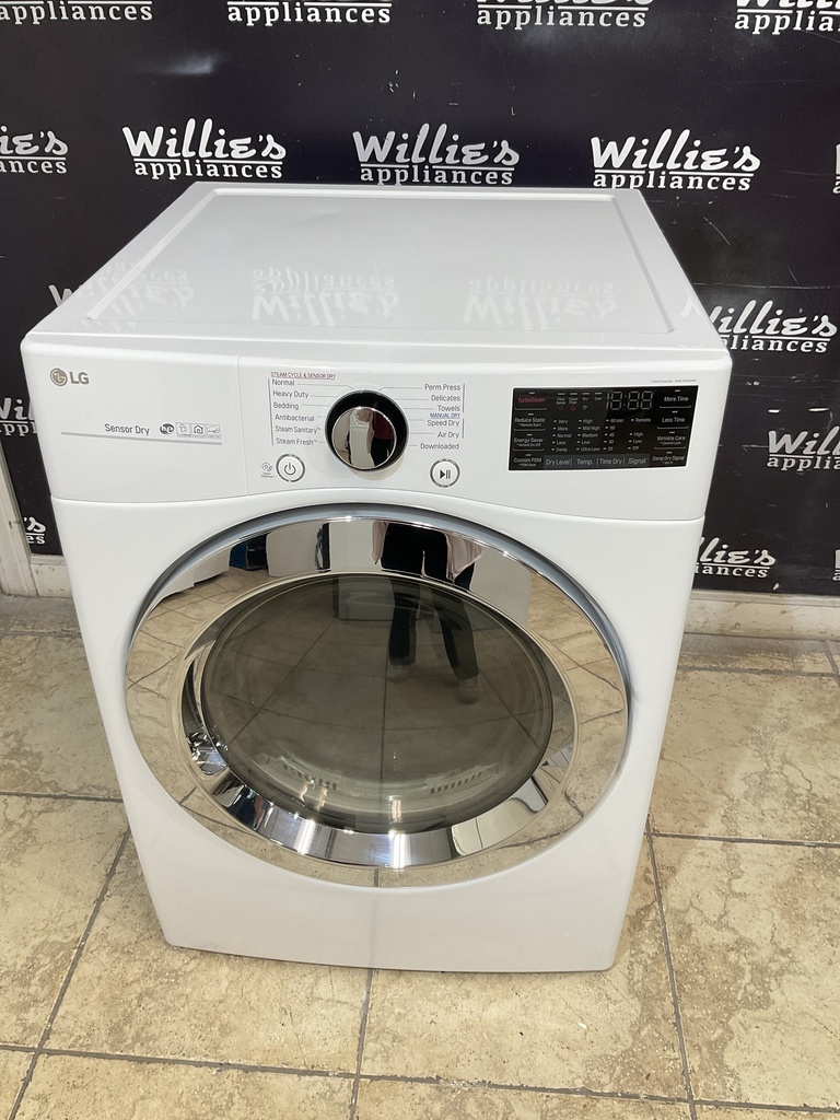 Lg Used Electric Dryer 220volts (30 AMP) 27inches {4 prong} (White) 