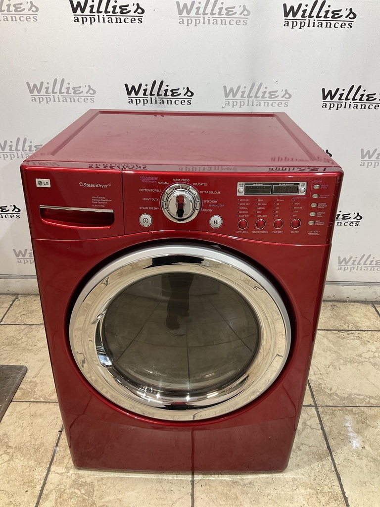 Lg Used Electric Dryer 220volts (30 AMP) 27inches {3 prong} (Red)