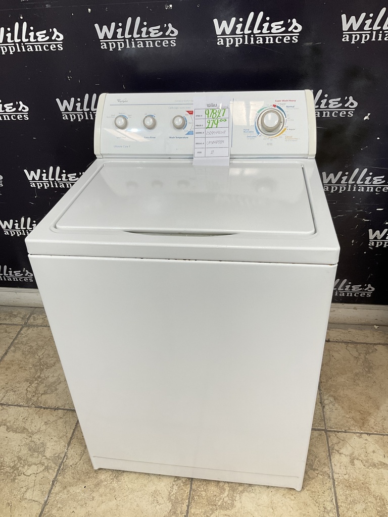 Whirlpool Used Washer Top-load 27inches (White) 