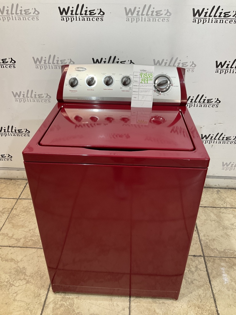 Whirlpool Used Washer Top-load 27inches (Red) 