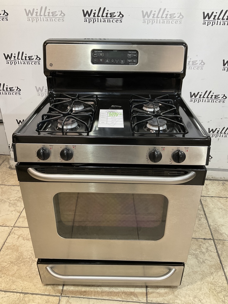 Ge Used Natural Gas Stove 30inches (Stainless Steel) 