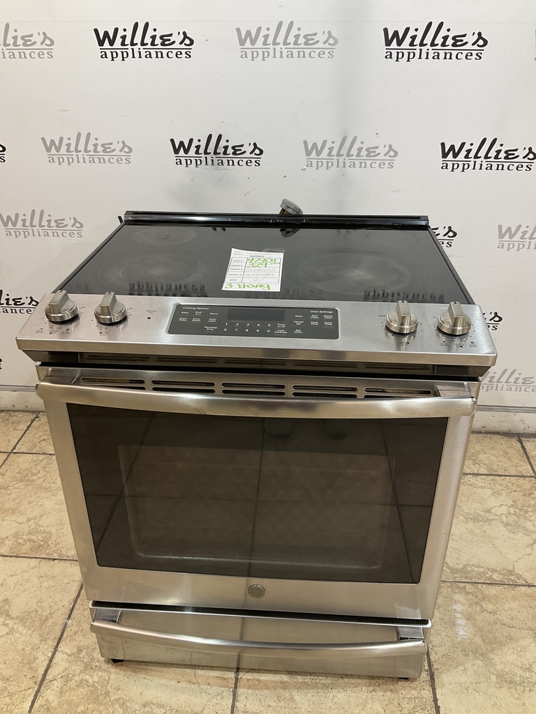 Ge Used Electric Stove 220volts (40/50 AMP) 30inches {3 prong} (Stainless Steel) 