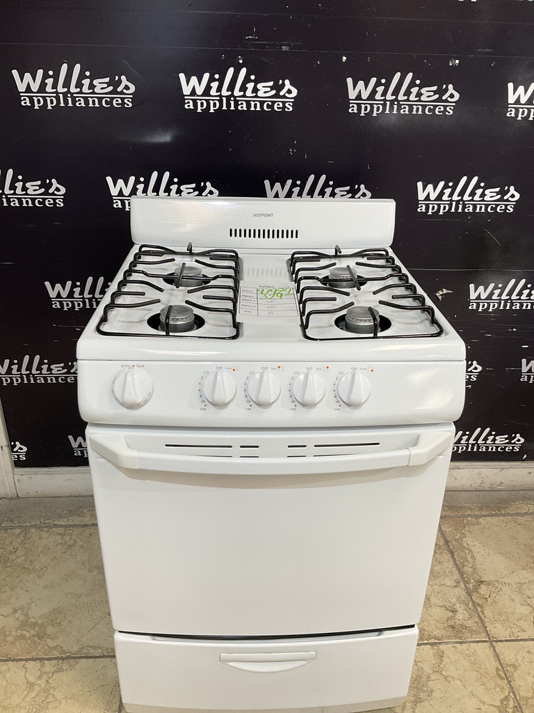 Hotpoint Used Natural Gas Stove 24inches (White) 