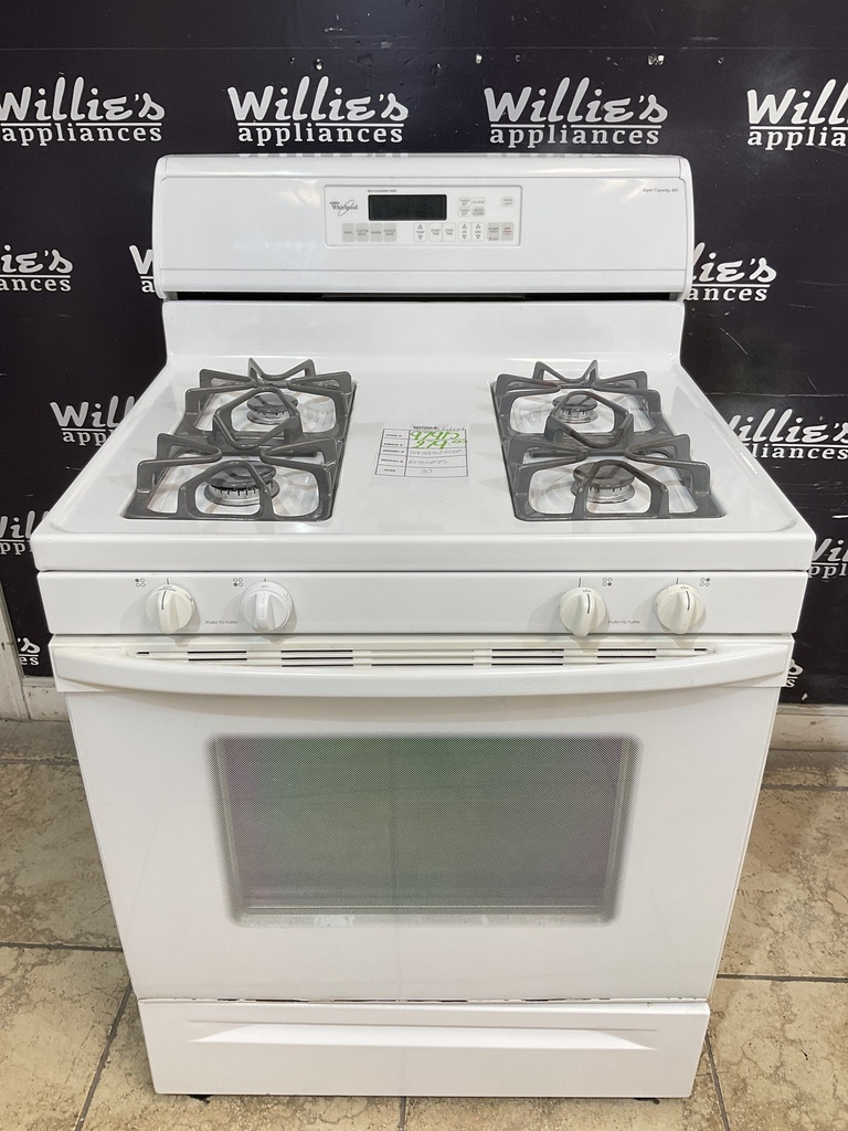 Whirlpool Used Natural Gas Stove 30inches (White) 