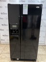 Whirlpool Used Refrigerator Side by Side 33x65 1/2” (Black)