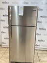 Frigidaire Used Refrigerator Top and Bottom 30x66 1/2” (Stainless Steel) 