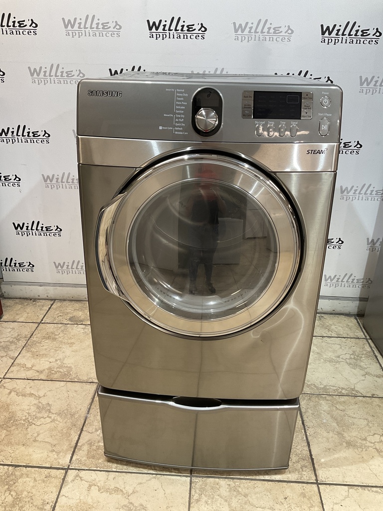 Samsung Used Electric Dryer 220volts (30 AMP) 27inches {4 prong} (Grey) 