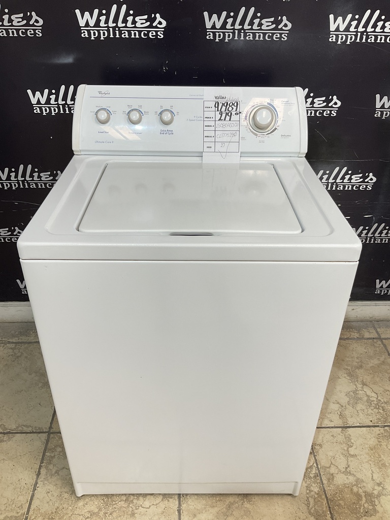 Whirlpool Used Washer Top-load 27inches (White) 