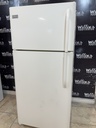 Frigidaire Used Refrigerator Top and Bottom 30x65 1/2” (Bisque) 