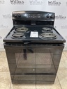 Ge Used Electric Stove 220volts (40/50 AMP) 30inches {no cord} (Black) 