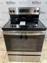 Ge Used Electric Stove 220volts (40/50 AMP) 30inches {3 prong} (Stainless Steel)