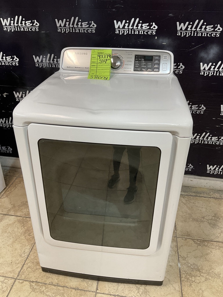 Samsung Used Electric Dryer 220volts (30 AMP) 27inches {3 prong} (White) 