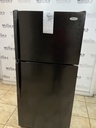 Whirlpool Used Refrigerator Top and Bottom 30x65 1/2” (Black) 