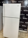 Whirlpool Used Refrigerator Top and Bottom 30x65 1/2” (White) 