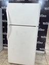 Frigidaire Used Refrigerator Top and Bottom 30x65 1/2” (Bisque) 